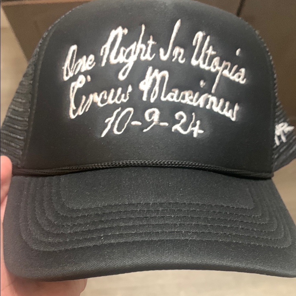 Black Travis Scott MetLife Stadium Circus Maximus Trucker Hat